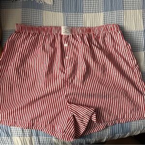 Classic Red and White Striped Boxers